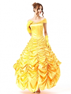 Yellow One Size Off Shoulder Deluxe Costume