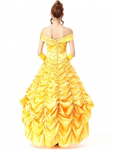 Yellow One Size Off Shoulder Deluxe Costume