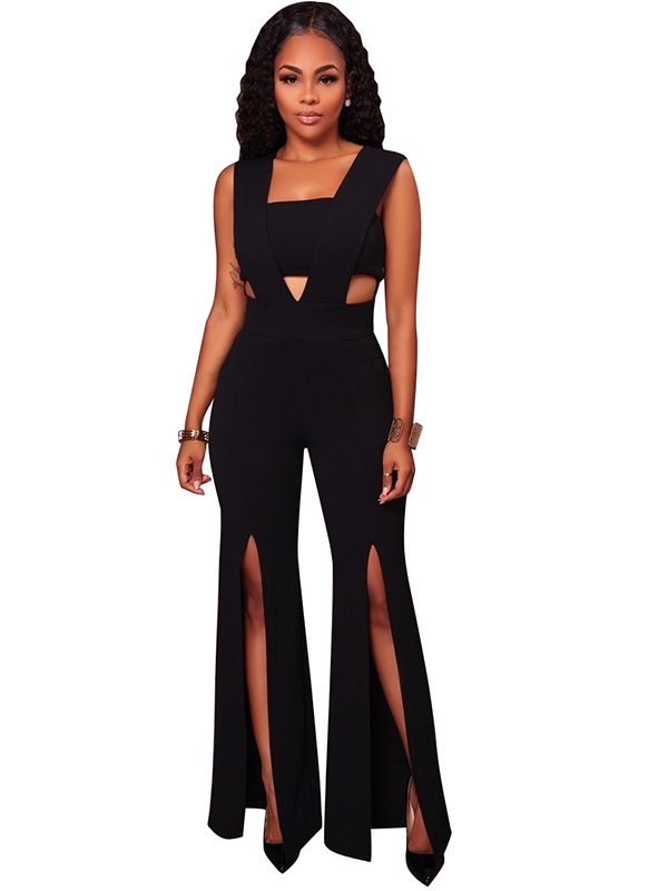 3 Colors S-3XL Fashion Sleeveless Jumpsuit