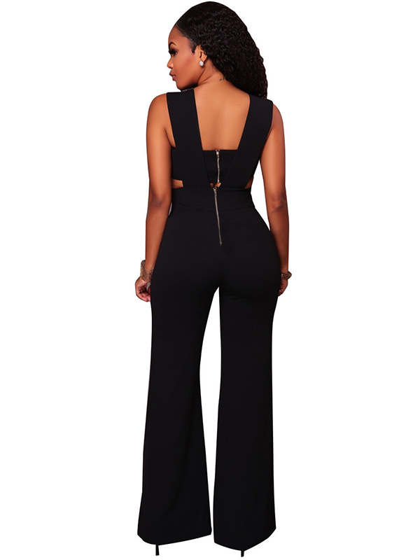 3 Colors S-3XL Fashion Sleeveless Jumpsuit