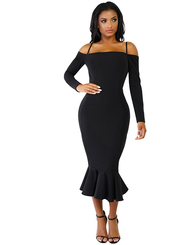 6 Colors S-XL Straps Party  Maxi Dress