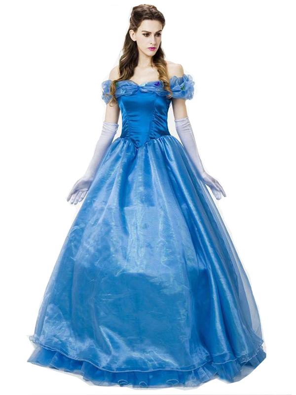 Fashion Blue Princess Costume
