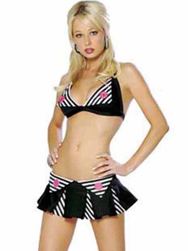 Fashion Striped Women Costume