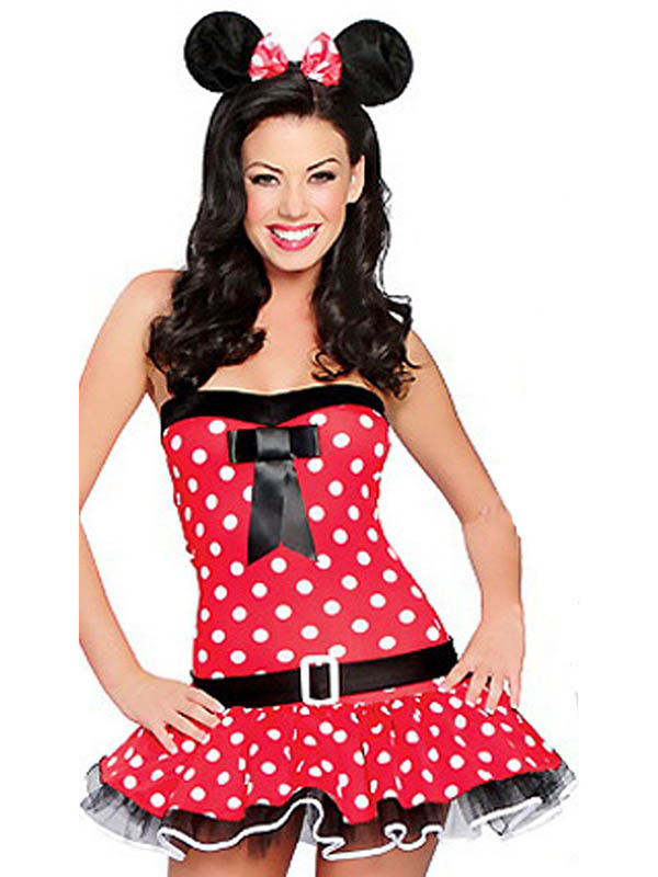 Naughty Red Dot Mikey Mouse Costume