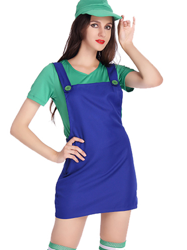 Women Harness Short Pants Mario Costume