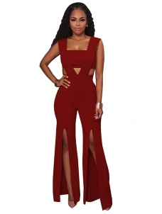 3 Colors S-3XL Fashion Sleeveless Jumpsuit