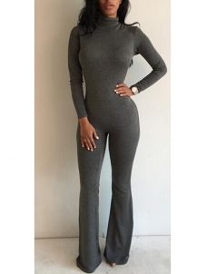 3 Colors S-XL Long Sleeve Jumpsuit 