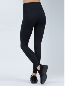 Black S-L High Waist Fitness Yoga Legging