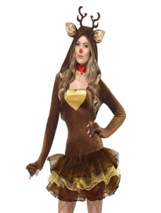 Fashion Brown Christmas Costume