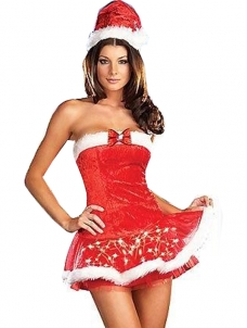 Sexy Strapless Dress Holiday Costume