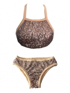 Gold S-XL Sexy Women Bikini Set