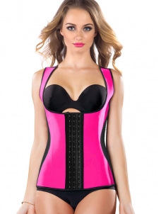 Rose S-3XL Vest Waist Trainer Latex Corset