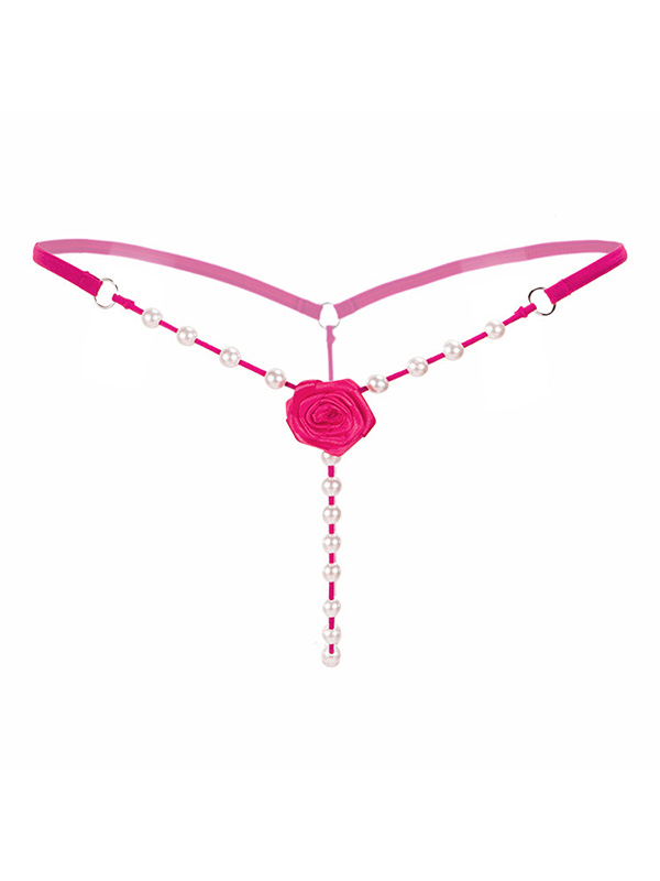 6 Colors One Size Pearl G-string Panties 