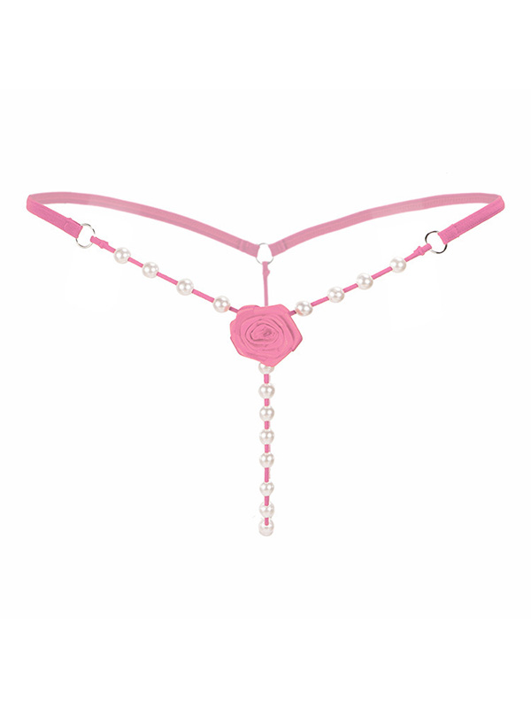 6 Colors One Size Pearl G-string Panties 