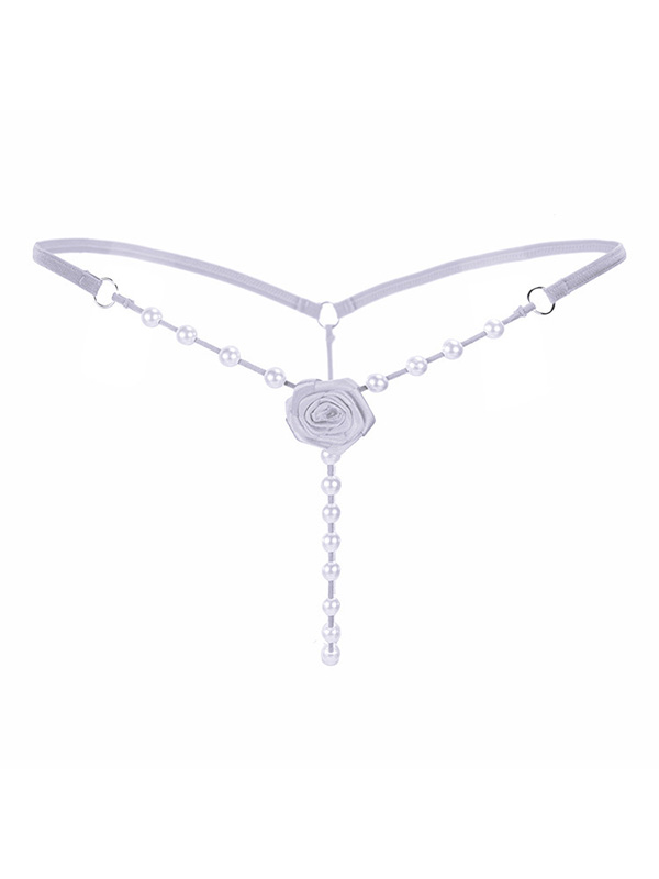 6 Colors One Size Pearl G-string Panties 