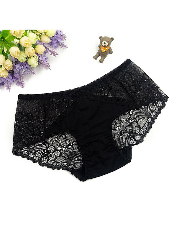 6 Colors One Size Sexy Floral Lace Panties