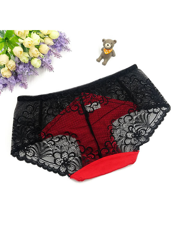 6 Colors One Size Sexy Floral Lace Panties