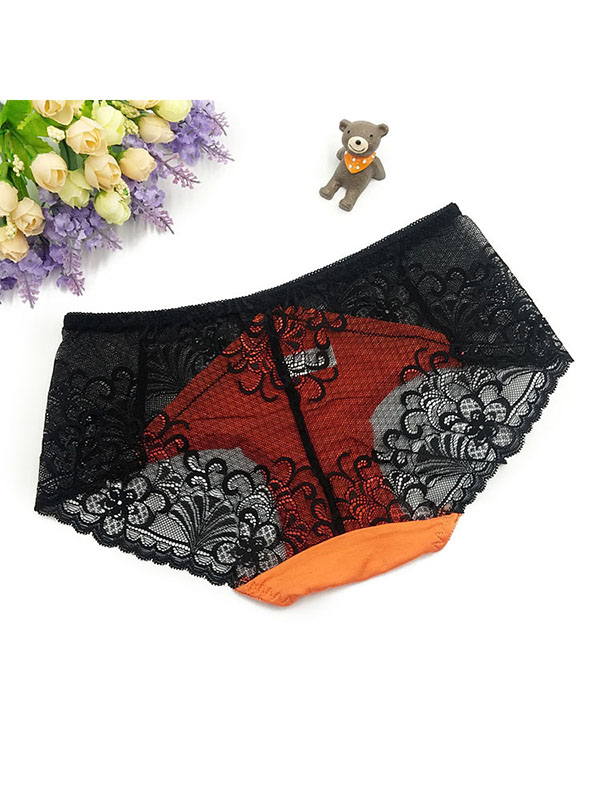 6 Colors One Size Sexy Floral Lace Panties