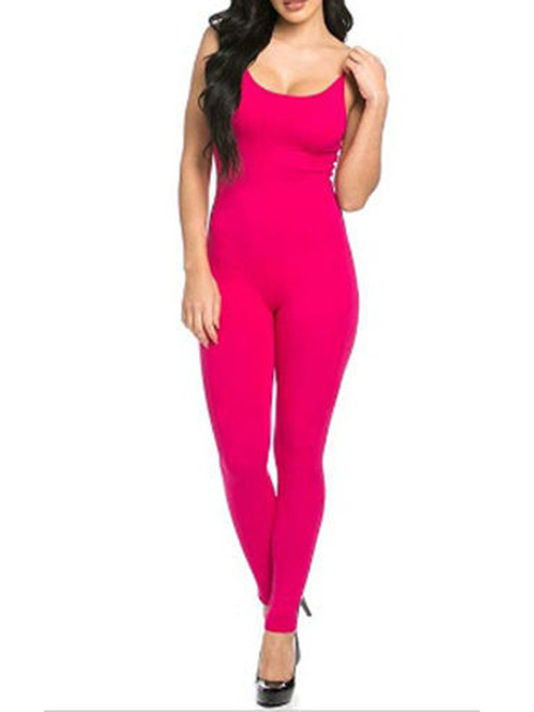 6 Colors Spaghetti Strap Sleeveless Jumpsuits