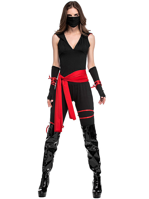 Black M&XL Women Deadly Ninja International Costume