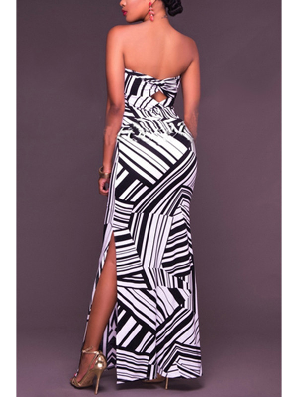 Euramerican Printed Milk Fiber Ankle Length Dress