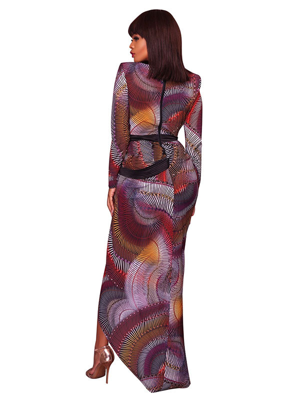 Euramerican Printed Red Healthy Fabric Dress 