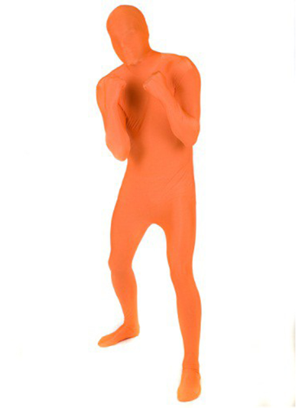 Orange One Size Full Bodysuit Zentai Costume