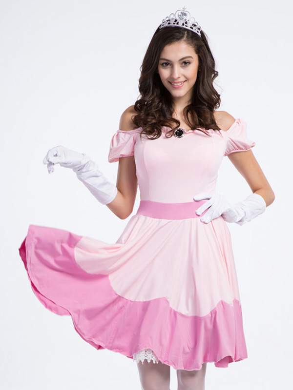 Pink One Size Halloween Cosplay Princess Costume