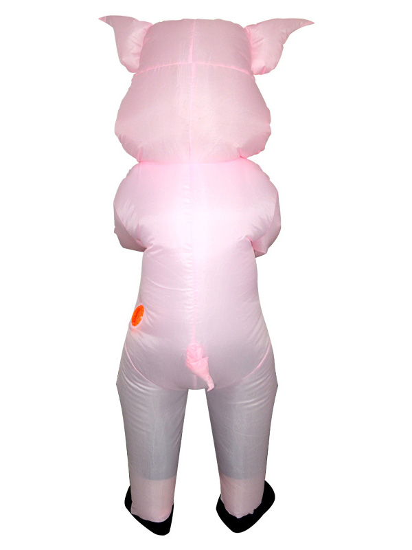 Pink One Size Inflatable Suit Pink Pig Mascot Costumes
