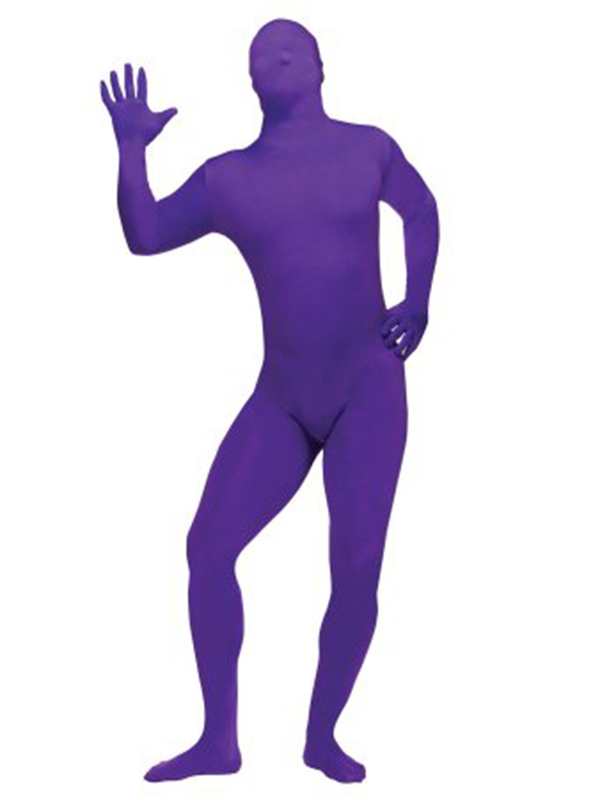 Purple One Size Full Bodysuit Zentai Costume