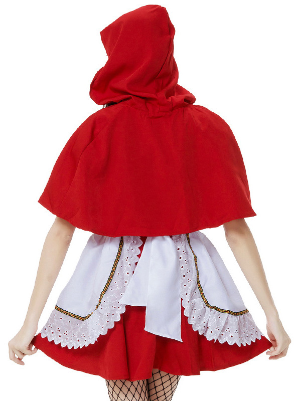 White S-XXL Little Red Riding Hood Costume