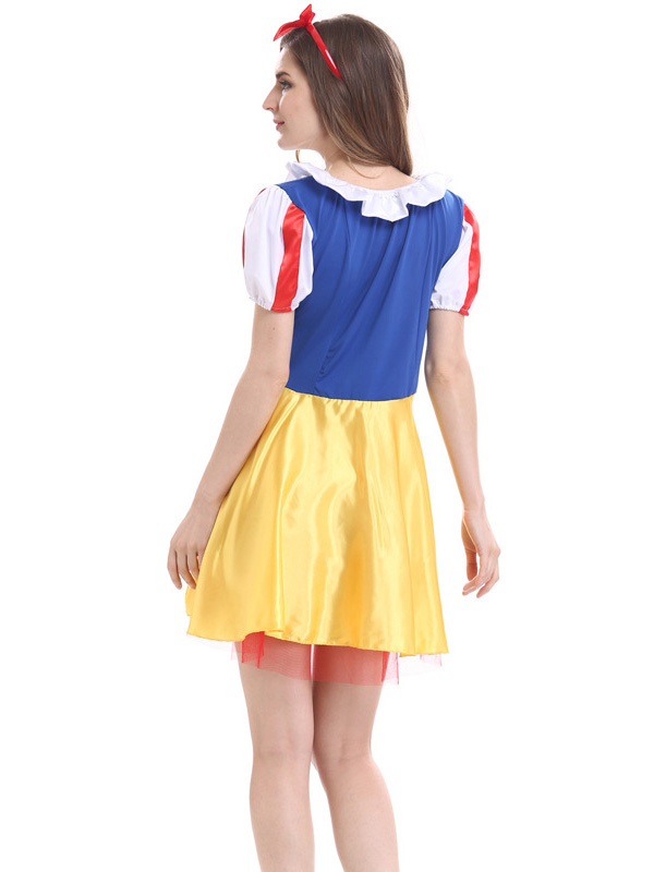 Yellow M-XL Adult Princess Fairy Tale Costume