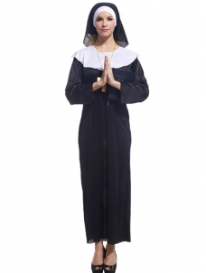 Black Fashion Female Monasticism Costume