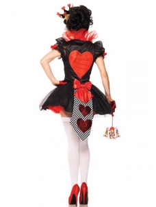 Black One Size Sexy Queen Of Heart Halloween Costume