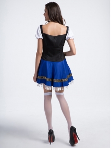 Blue M-3XL Fashion Sweet Beer Girl Costume