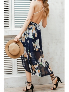 Chiffon Bohemian V Neck  Beach Dresses