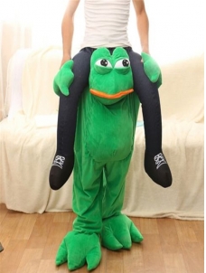 Green One Size Sad Frog Mascot Costume