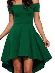 Green S-3XL Fashion Women Off Shoulder Dress