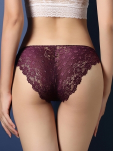 Purple One Size Lace Hot Sexy Panties