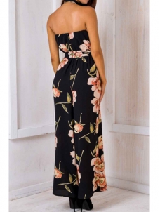 Sexy Spandex Floral Regular Jumpsuits