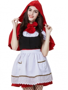 White S-XXL Little Red Riding Hood Costume