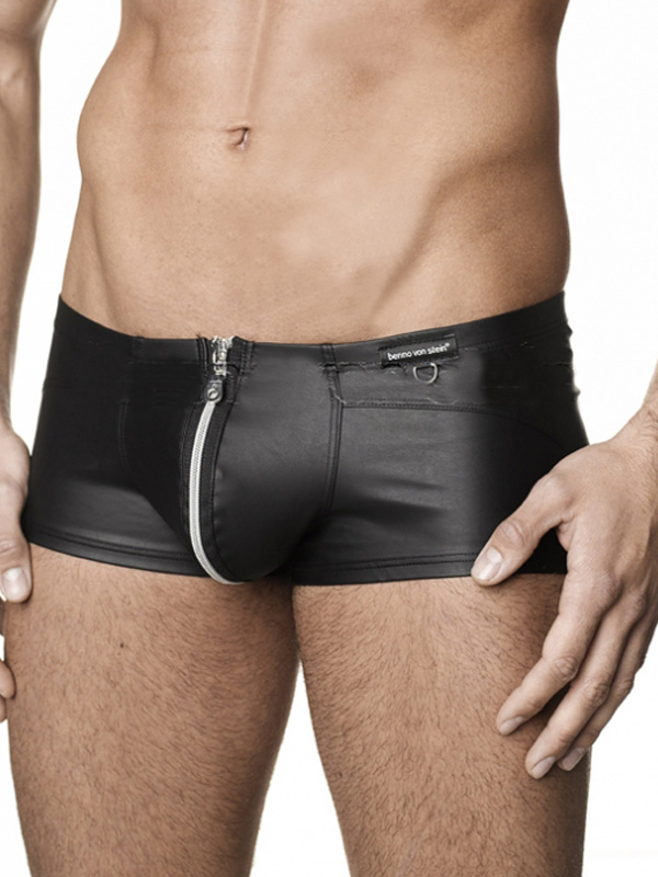 Black Fashion Sexy Vinyl  Men Pant