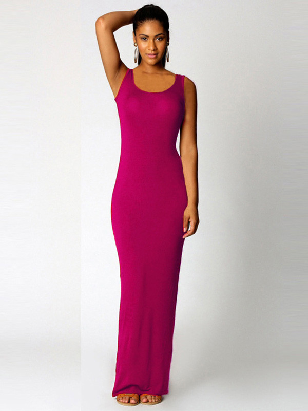 Fashion Women Striped Spaghetti Maxi Dress