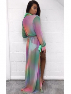 Fashion S-XL Sexy Long Sleeve Maxi Dress