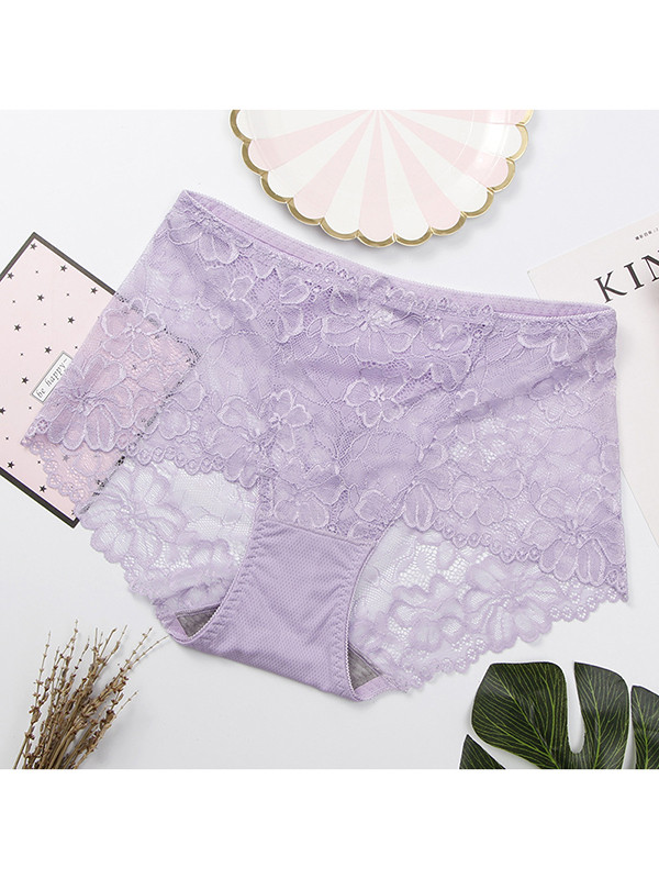 10 Colors M-L Floral Lace Seamless Underwear