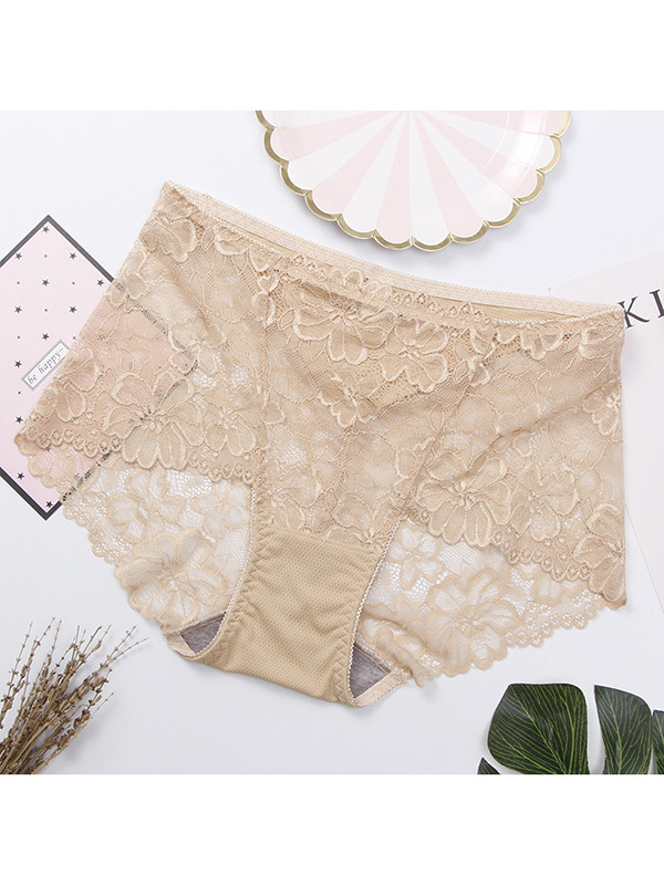 10 Colors M-L Floral Lace Seamless Underwear