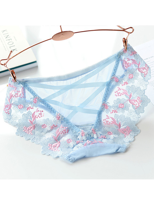 3 Colors One Size Floral Seamless Underwear