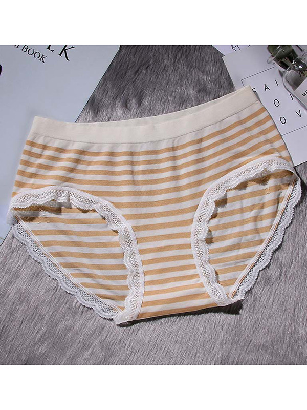 6 Colors One Size Striped Seamless Underwear