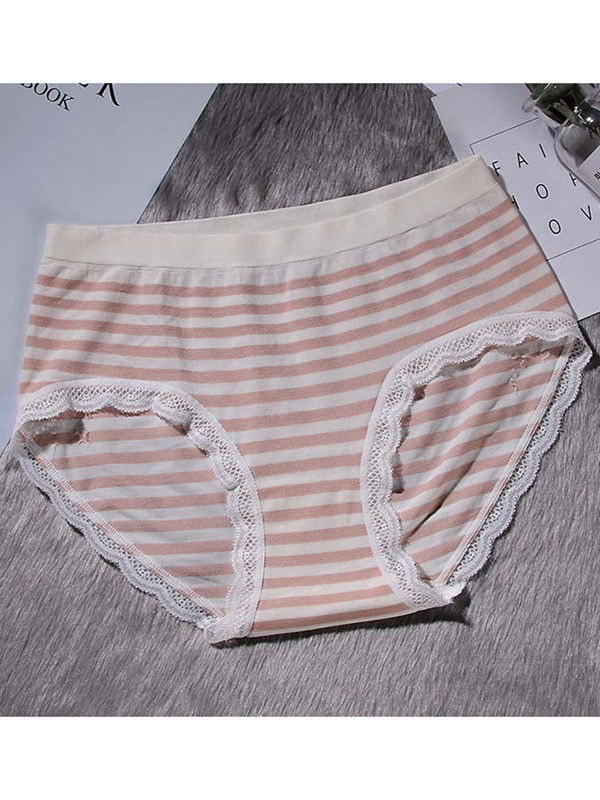 6 Colors One Size Striped Seamless Underwear