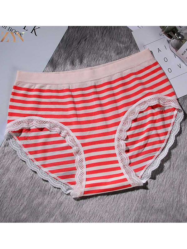6 Colors One Size Striped Seamless Underwear